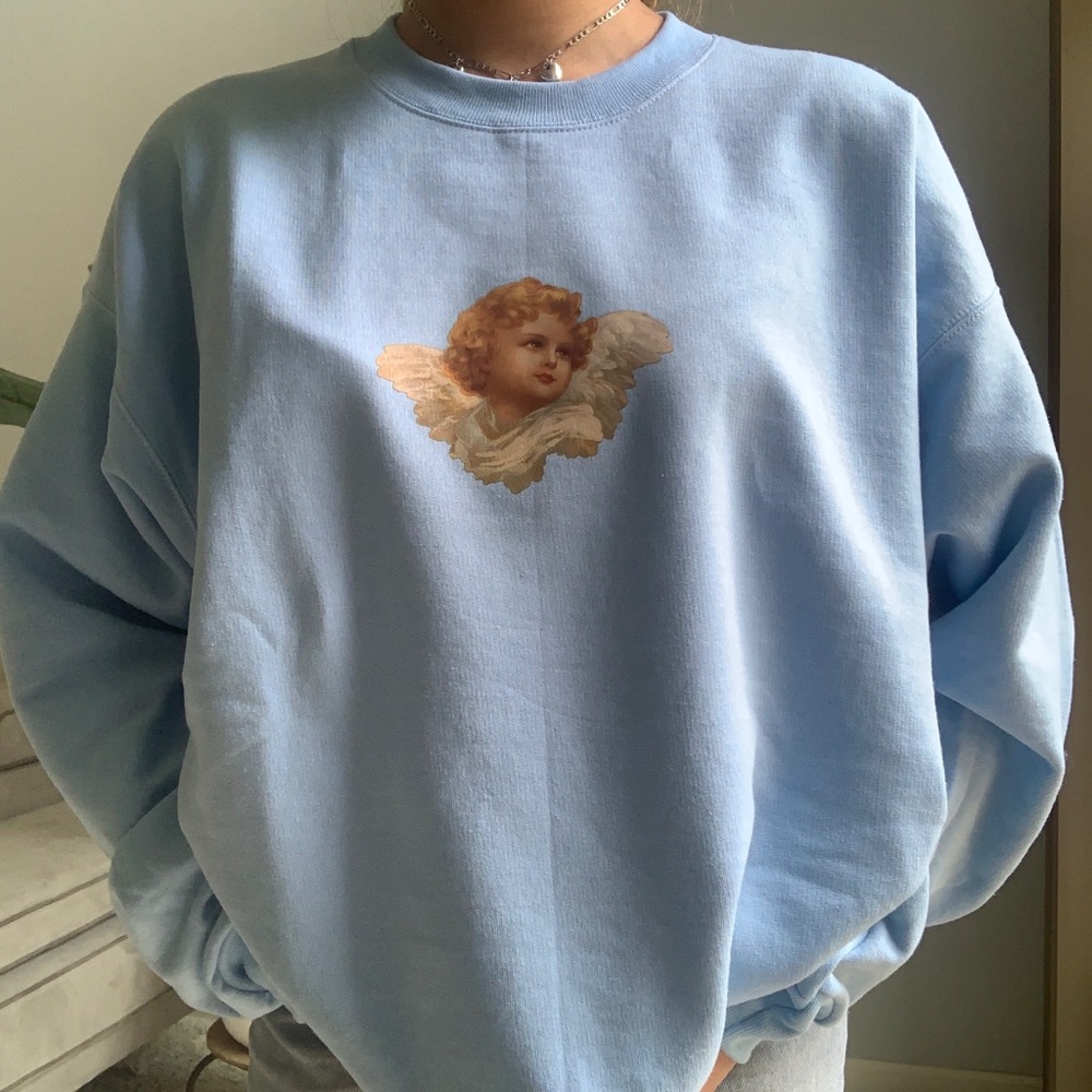 n e w ✨ rare angel baby blue crewneck 👼🏻 - Picture 4 of 10